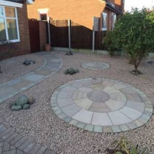 Pavimentación Circular de Piedra Natural para Paisajismo, Arena de Piedra Garda Buff Circle para Patios de Jardín Elegantes - Product Image 3