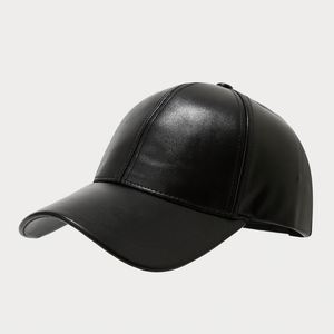 Casquette de baseball en PU de style européen et américain pour hommes, casquette rétro pare-soleil pour l'automne, casquettes de baseball pour personnes d'âge moyen et âgées - Product Image 6