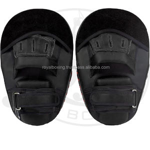 Cible de frappe en cuir véritable pour entraînement MMA et arts martiaux, coussinets de frappe pour boxe et entraînement - Product Image 4