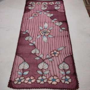 Châle élégant et léger pour femme, imprimé à la main, brodé, doux, chaud, tendance, long, toutes saisons - Product Image 2