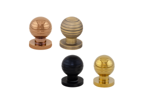 มือจับทรงกลมแบบร่องอะลูมิเนียม ดีไซน์วิเศษ สีทอง PVD สีโรสโกลด์ AB สีดำด้านแบบผ้าไหม อุปกรณ์ตกแต่งตู้ - Product Image 2