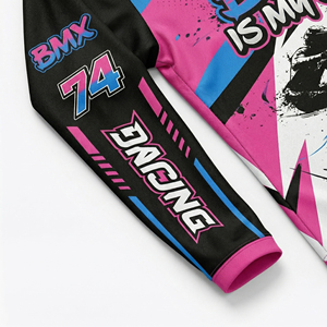 Maillot de cyclisme à manches longues imprimé à séchage rapide, respirant et anti-humidité pour hommes et femmes - Product Image 3