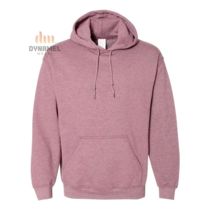 Sweat-shirt à capuche violet pour homme, couleur unie, en molleton de coton, décontracté, avec poche, personnalisable, 100 % coton épais - Product Image 4