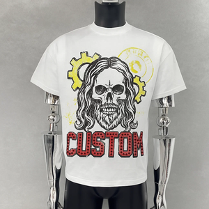 Custom Clothing Manufacturers 100% Cotton DTG Print Tee Heavyweight Oversized Boxy <b>Tshirt</b> Gemstone T Shirt for Men - Product Image 6