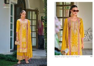 New Designer Long Pakistani Suit <b>Top</b> Palazoo Dupptta Fancy Style Heavy Embroidery Premium Silk <b>Indian</b> Pakistani - Product Image 6