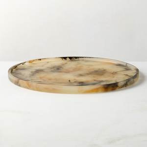 ถาดตกแต่งเรซิ่นลายหินอ่อนสีชมพูหรูหราทันสมัย รูปทรงไม่สมมาตร บรรจุภัณฑ์ชิ้นเดียว สำหรับงานแต่งงาน บ้าน สำนักงาน โต๊ะทำงาน - Product Image 5