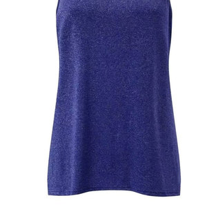 Débardeur pour homme, couleur unie, séchage rapide, col rond, décontracté, sans manches, tricoté en polyester, bleu - Product Image 4