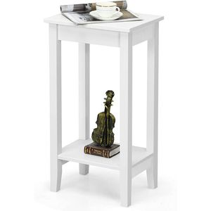 Set di 2 Tavolini Versatili a 2 Livelli con Ripiano Portaoggetti, Tavoli Console - Product Image 2