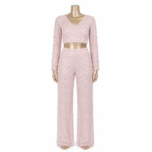 Luxury Look Women’s Fashion Co-Ord Set | Trendy Matching Two-Piece Top & Bottom Outfit for Casual, Street wear & Daily Wear Use - Product Image 1