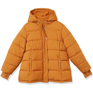 Premium Women's Coated Spring Puffer Jacket Regular Fit Long Sleeve Quilted <b>Warm</b> Zip Front Lightweight new - Product Image 1