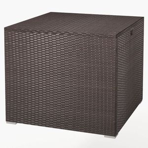 Contenitore da Esterno in Rattan da 72 Galloni con Rivestimento Interno con Cerniera e Asta Pneumatica Solida - Product Image 1