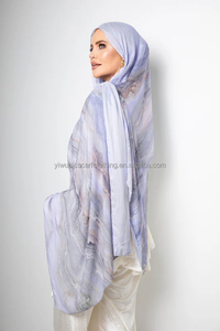 OEM Wholesale Lightweight Custom Modal Printed <strong>Hijab</strong> Ready To Ship Premium Breathable Long Stretchy For Muslim Women - Product Image 3