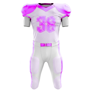 Maillot de football américain personnalisé pour homme, coupe ample, en polyester, broderie et sublimation, style streetwear et sportswear - Product Image 2
