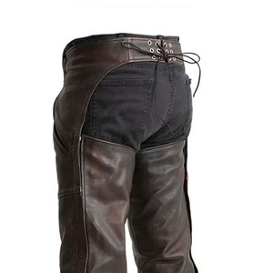 2026 Premium Quality Customized Logo Horse <b>Riding</b> Western Style Full Leather <b>Chaps</b> Lightweight Men OEM/ODM Service Wholesale - Product Image 5