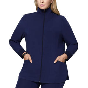 Chaqueta Clásica para Mujer, de Secado Rápido, Transpirable, con Tela de Spandex y Poliéster, Estilo Deportivo, con Cierre Frontal, para Uso Médico - Product Image 5