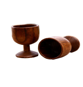 Handcrafted Natural Wooden Serving <b>Cups</b> Set Rustic Style Eco-friendly Drinkware Perfect for Tea <b>Espresso</b> and Home Decor Hot Sale - Product Image 6