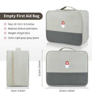 Bolsa médica impermeable personalizada con estuche de primeros auxilios de cuero duradero para medicina de emergencia y uso táctico a precio de mayoreo - Product Image 3