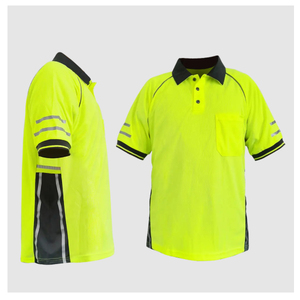 Chemises polo de sécurité, chemises réfléchissantes haute visibilité, chemises de travail à manches courtes pour hommes - Product Image 2