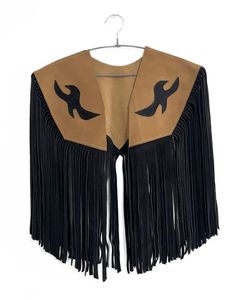 black Fringe <b>Shawl</b> With Black Flame Applique Long Tassel <b>Wrap</b> For Women All Seasons Wear - Product Image 4