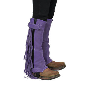 Vente directe usine : Demi-guêtres d'équitation en cuir de vachette, couleurs personnalisées, confortables et élégantes, pour l'équitation - Product Image 2