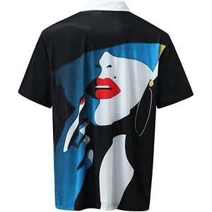 เสื้อรักบี้แขนสั้นมีซิปสำหรับผู้ชายเสื้อรักบี้พิมพ์ลาย3D แบบถักสำหรับเล่นกีฬาตกปลาฤดูร้อน - Product Image 2