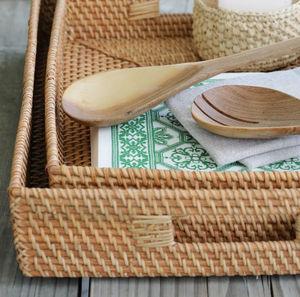 FROM VIETNAMESE SUPPLIER HIGH STANDARD HAND-WOVEN RATTAN <b>TRAYS</b> EXPORTED in <b>LARGE</b> QUANTITIES - Product Image 3