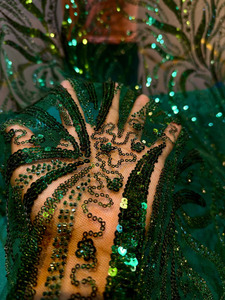 Fabricant de tissus en filet brodés sur mesure en Inde, fournisseur de tissus en tulle et dentelle de qualité supérieure pour la mode nuptiale à l'exportation - Product Image 6