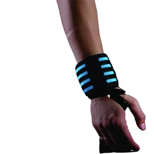 JINGBA Bandes de poignet professionnelles de qualité supérieure, robustes, en polyester élastique, pour la musculation, avec logo personnalisé, nouveau modèle rayé - Product Image 1