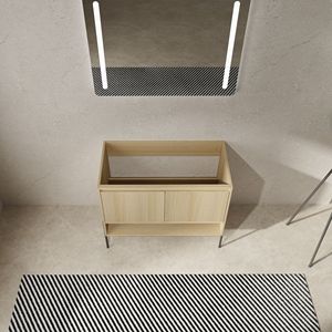 Mobile bagno freestanding da 36 pollici con 2 ante ammortizzate, senza lavabo (confezione KD) - Product Image 4