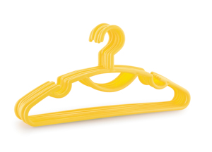 Pink Plastic Clothing <b>Hanger</b> Rectangle Shape <b>Space</b> <b>Saving</b> Hook Type For Wardrobe Storage Lightweight Simple Style Revolving Hook - Product Image 5