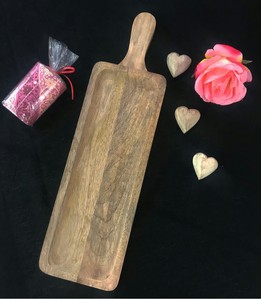 Elegante Plato de Madera con Diseño Esmaltado, Bandeja de Madera, Bandeja Esmaltada, Plato Impreso a un Precio Muy Competitivo - Product Image 3