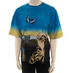 Camiseta de Mujer con Cuello en V, Estampado Digital, Transpirable, de Algodón 100%, Jersey Sencillo de Primera Calidad, 180 GSM, Elegante y Cómoda - Product Image 1