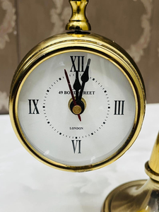 Handcrafted Antique Brass <b>Clock</b> Vintage Hanging Table Timepiece Classic Desk Decor for Home Office - Product Image 6