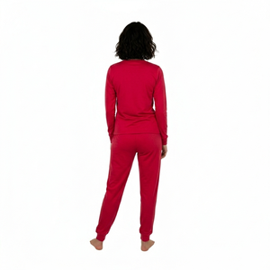 Conjunto de dos piezas de camiseta y pantalón para mujer de alta calidad y bajo precio, conjunto de camiseta y pantalón de algodón personalizado para mujer - Product Image 2