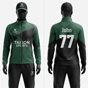 Men Field Hockey Training Suit 300 GSM Premium Waterproof Solid Polyester Tricot Contrast Panel Custom <b>Embroidery</b> Print Logo <b>Set</b> - Product Image 1