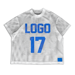 เสื้อยืดแขนสั้นผู้หญิงแบรนด์แฟชั่นปี 2025 ลายพิมพ์แบบครอสบอร์เดอร์ ผ้าตาข่ายโปร่ง สไตล์เซเลบริตี้  งานถักทอ - Product Image 5
