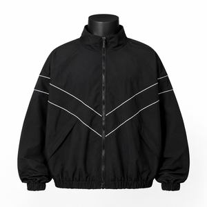 Veste coupe-vent en nylon personnalisée, veste de sport légère, vêtements de sport de rue, vêtements d'extérieur coupe-vent, fabricant OEM ODM en gros - Product Image 1
