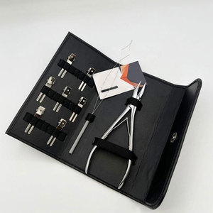 Kit d'outils professionnels de haute qualité pour extensions capillaires : Pince à pointe plate, Petites pinces de sectionnement, Outil à boucle, Conception spéciale personnalisée - Product Image 5