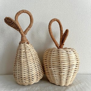 Preciosos mordedores de ratán para bebés, juego de sonajeros de ratán natural con forma de hongo y bellota, al precio más bajo. - Product Image 4