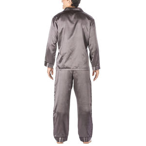 Pijama de Seda Pura de Alta Calidad 2026, Ropa de Dormir para Hombre, Camiseta de Manga Larga y Pantalones de Seda - Product Image 5