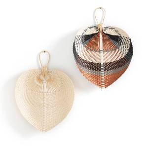 Éventails de feuille de palmier du Vietnam faits à la main, matériaux naturels, éventails de main, décoration de qualité supérieure pour mariage - Product Image 5