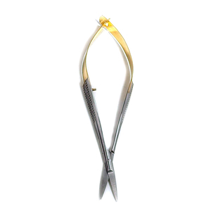 Ciseaux de manucure de beauté en acier inoxydable, ciseaux à cuticules de 12 cm légèrement courbés, ciseaux de manucure automatiques de haute qualité - Product Image 5