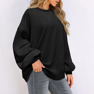 Sudadera extragrande para mujer totalmente personalizada en varios colores, sudadera extragrande moderna y elegante para mujer - Product Image 4