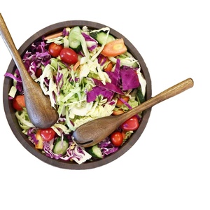 Tazón de Acacia Tallado a Mano, Moderno, Ecológico, Lavable, Sostenible, para Sopa de Fideos Chinos, para Restaurantes y Cocinas, ZF - Product Image 1