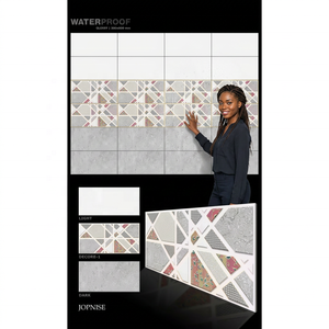 12x24 Derniers carreaux muraux en céramique texturée émaillée à jet d'encre 3D ondulé de luxe 300x600mm 30x60cm pour l'intérieur de la maison Porcelaine - Product Image 6