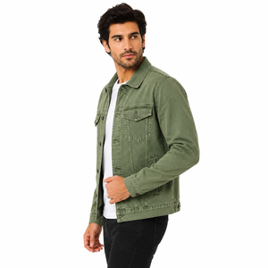 Chaqueta vaquera para hombre que combina estilo robusto, comodidad diaria, mezclilla duradera, diseño práctico y combinación versátil para la temporada informal. - Product Image 2