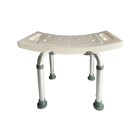 Chaise de douche en aluminium pour adultes, réglable, pour soins de santé
