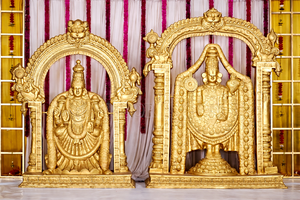 รูปปั้นตกแต่งมณฑปบาลาจิ มาตาจิ แบบดั้งเดิมและทันสมัย น้ำหนักเบา ขนาดปรับแต่งได้ วัสดุ FRP สำหรับงานแต่งงานระดับพรีเมียม DSTExports - Product Image 2