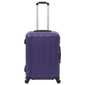 Ensemble de valises rigides en ABS violet, collection de bagages 3 pièces - Product Image 3