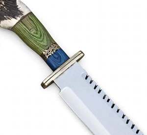Custom Handcrafted Steel Outdoor Field <b>Tool</b> Stag Antler Green Pakkawood Handle Brass Guard Collector <b>Craft</b> - Product Image 6